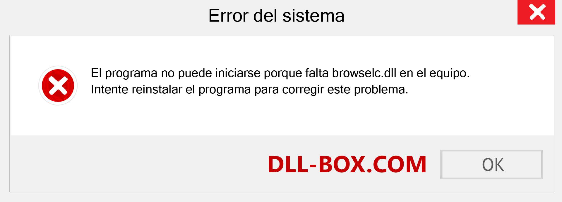 ¿Falta el archivo browselc.dll ?. Descargar para Windows 7, 8, 10 - Corregir browselc dll Missing Error en Windows, fotos, imágenes